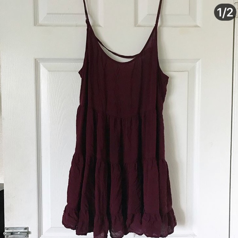 Burgundy Brandy Melville dress